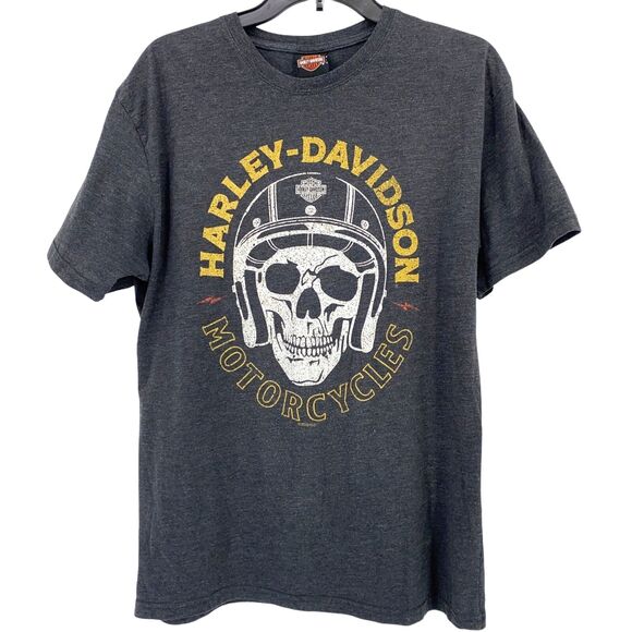 Harley Davidson Pikes Peak Colorado Springs POW MIA Military Skull Shirt Large - Picture 3 of 7